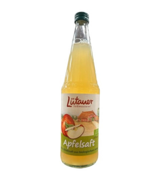 Lütauer-Bio-Apfelsaft 0,7l Glas Mehrweg