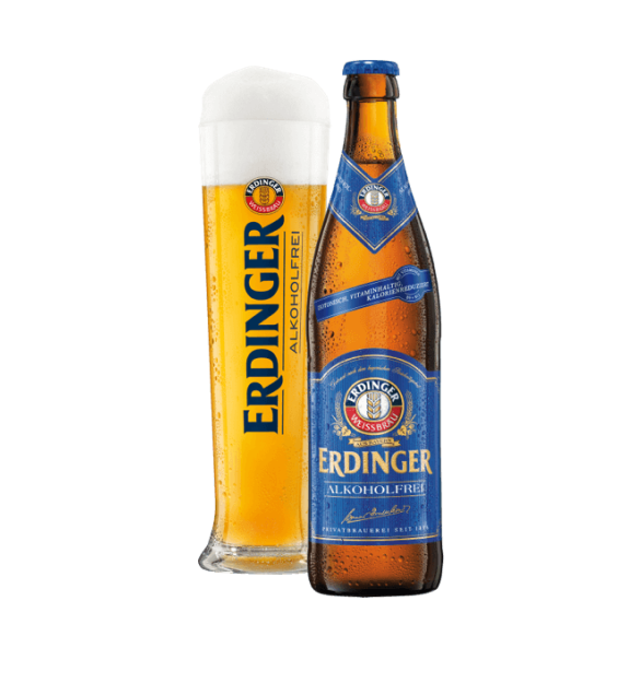 Erdinger Hefeweizen Alkoholfrei 0,5l Glas Mehrweg