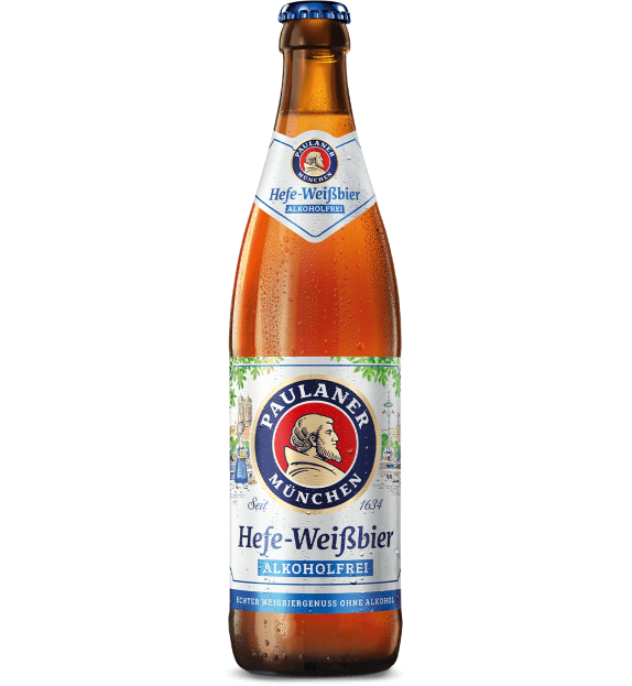 Paulaner Hefeweizen alkoholfrei 0,5l Glas Mehrweg