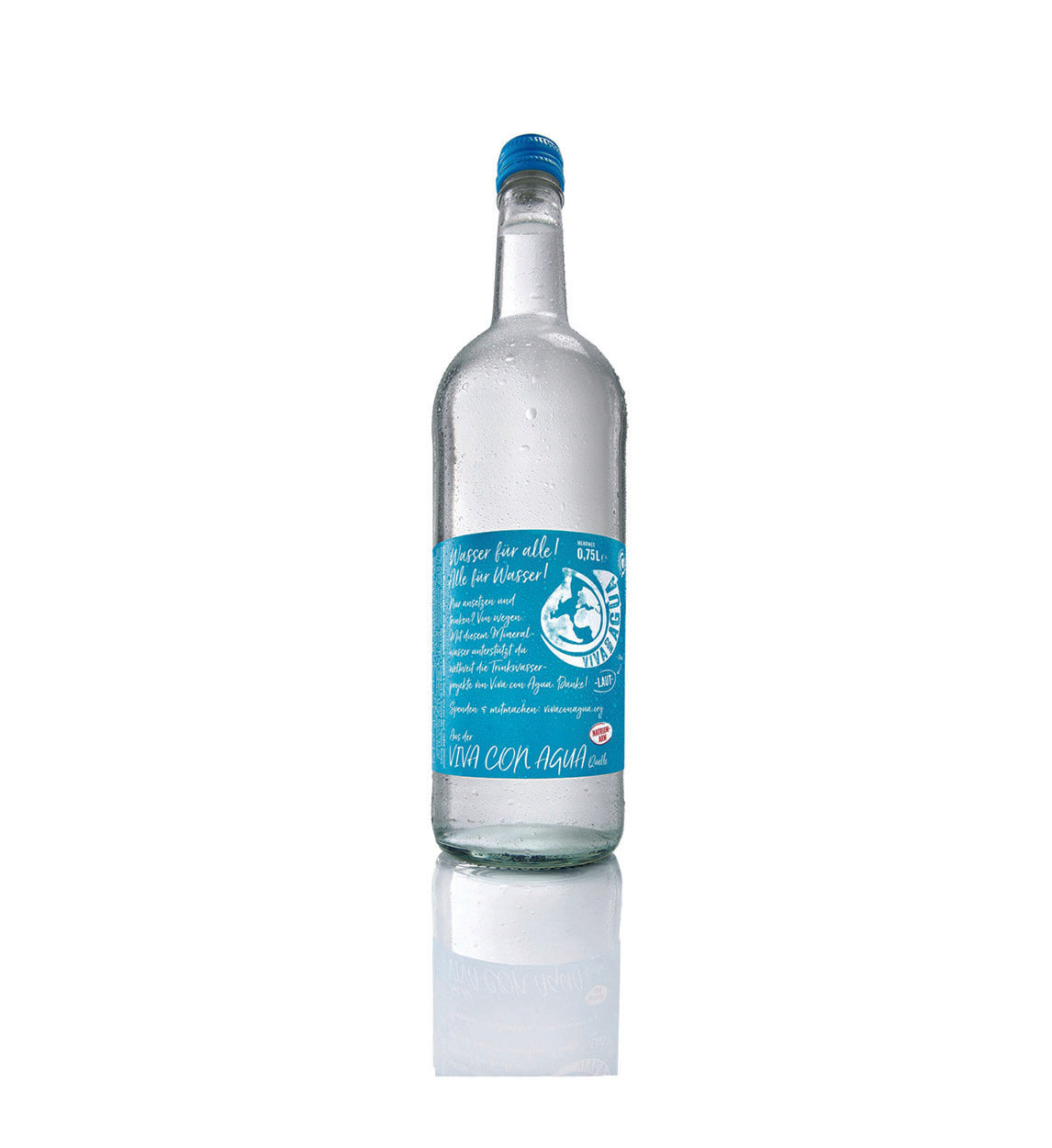 Viva con Agua Laut Gastro Glas 0,75l Glas Mehrweg