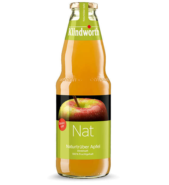 Klindworth Apfelsaft trüb 1l Glas Mehrweg