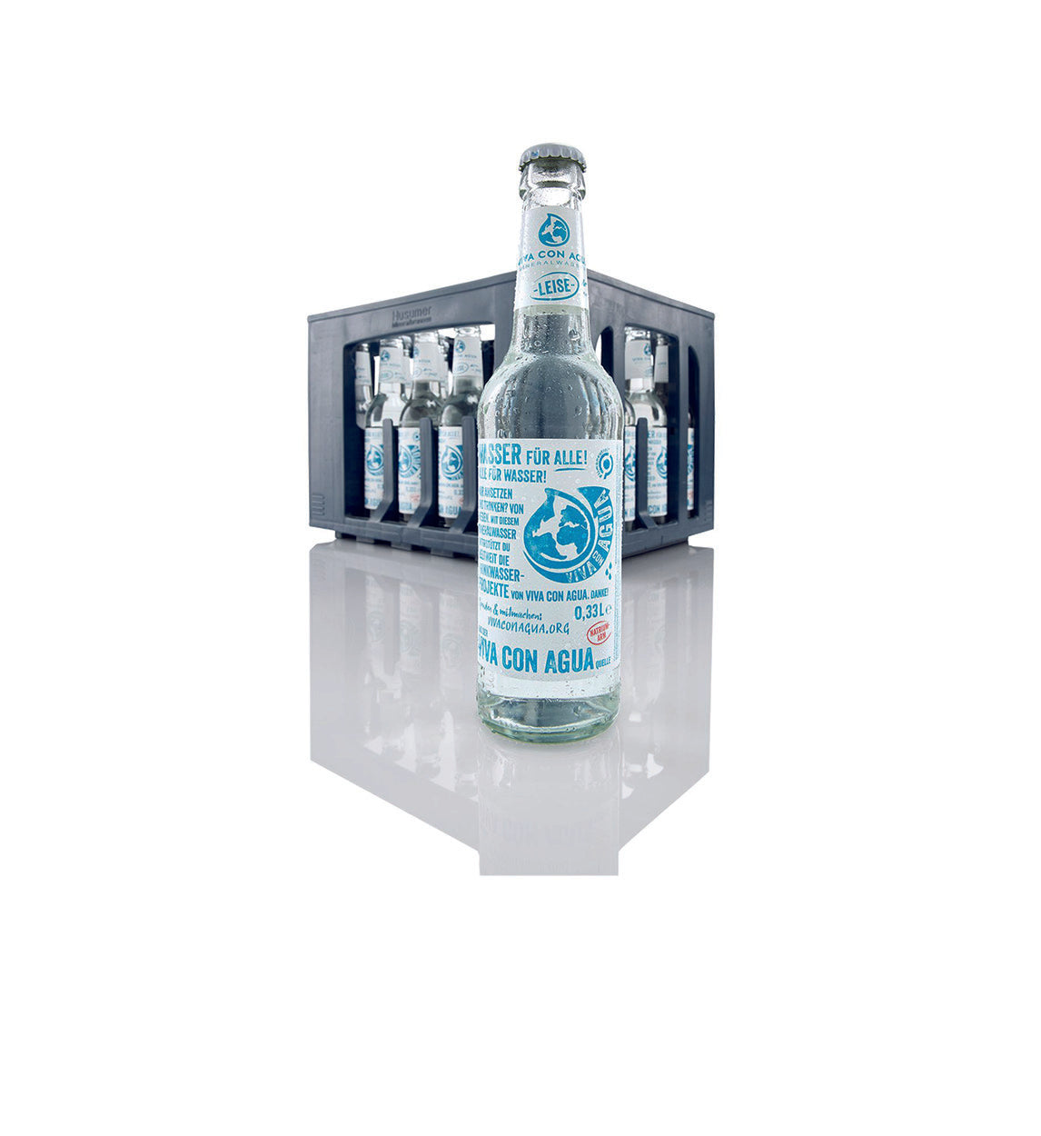 Viva con Agua Leise Glas 0,33l Glas Mehrweg