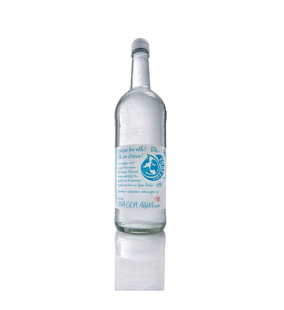 Viva con Agua Leise Gastro Glas 0,75l Glas Mehrweg