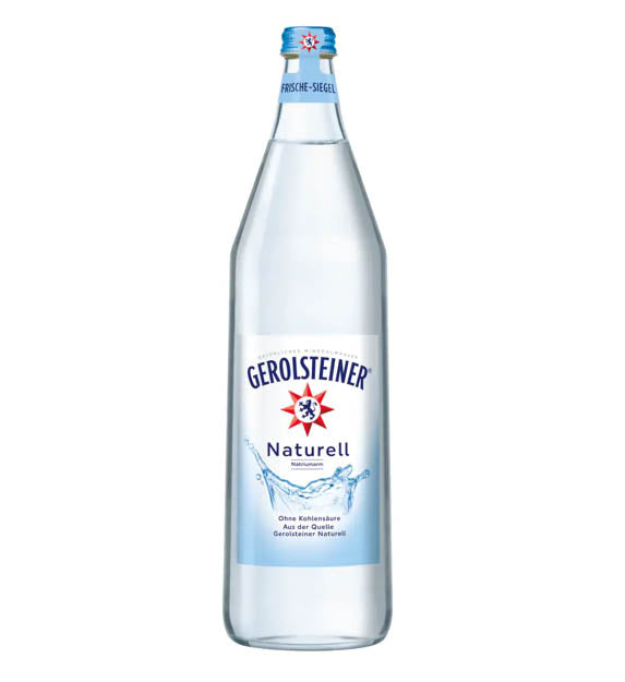 Gerolsteiner Mineralwasser naturell 1,0l Glas Mehrweg