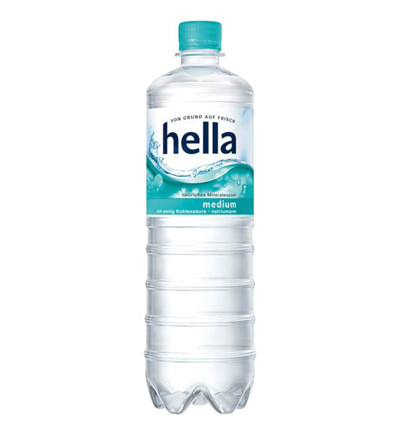 Hella Mineralwasser Medium 1l Pet Einweg – Alster Getränkemarkt
