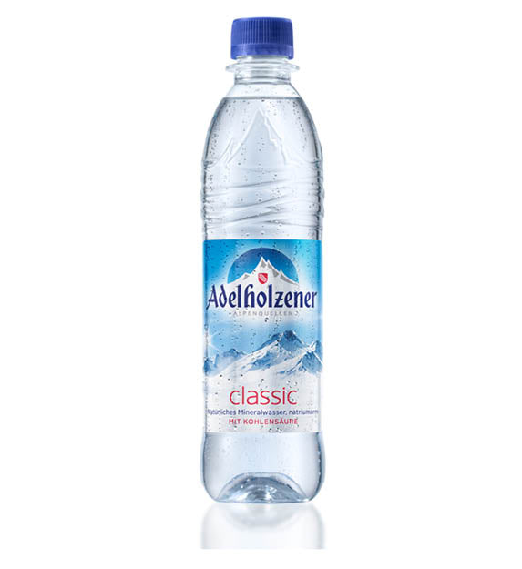 Adelholzener Classic mit Kohlensäure 0,5l Pet Mehrweg