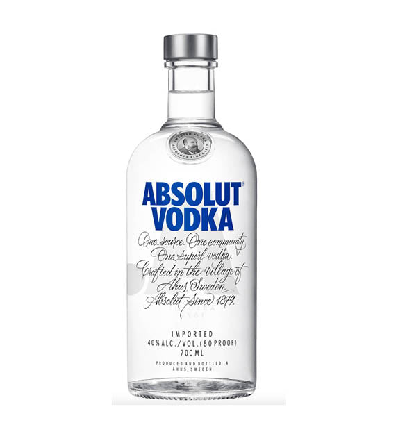 Absolut 0,7l Glas Flasche