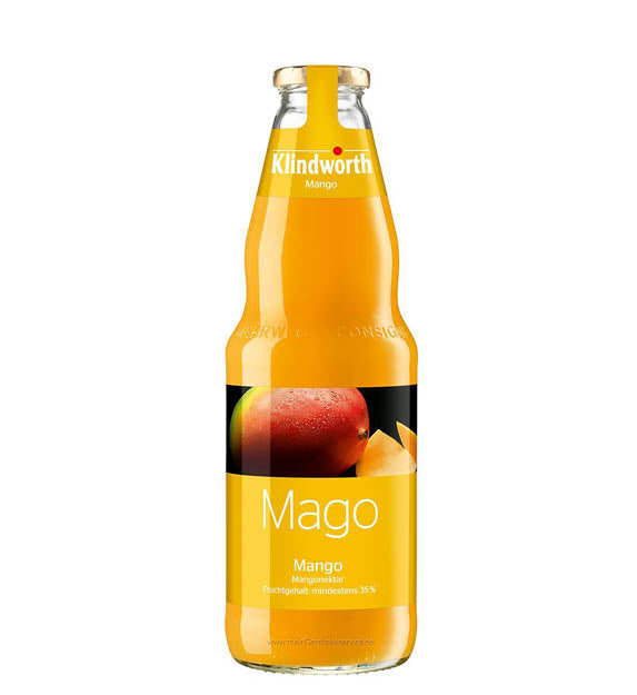 Klindworth Mango Nektar 1l Glas Mehrweg