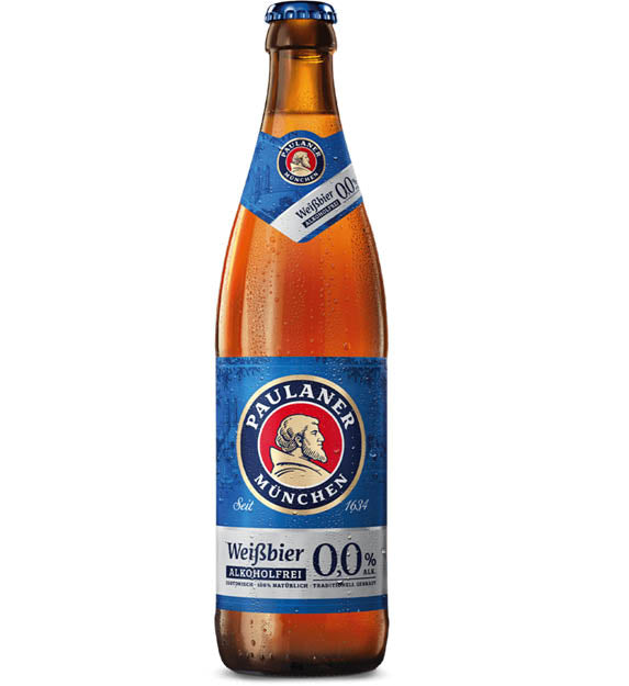 Paulaner Hefeweizen alkoholfrei 0,5l Glas Mehrweg
