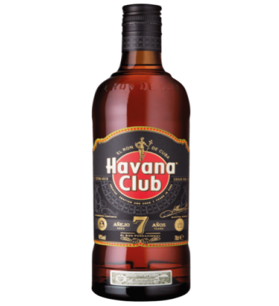 Havana Club Rum 7 Jahre 40% 0,7l Glas Flasche