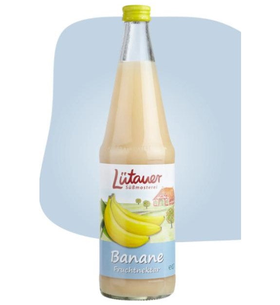 Lütauer Bananenfruchtsaftgetränk 6x0,7l Glas Mehrweg