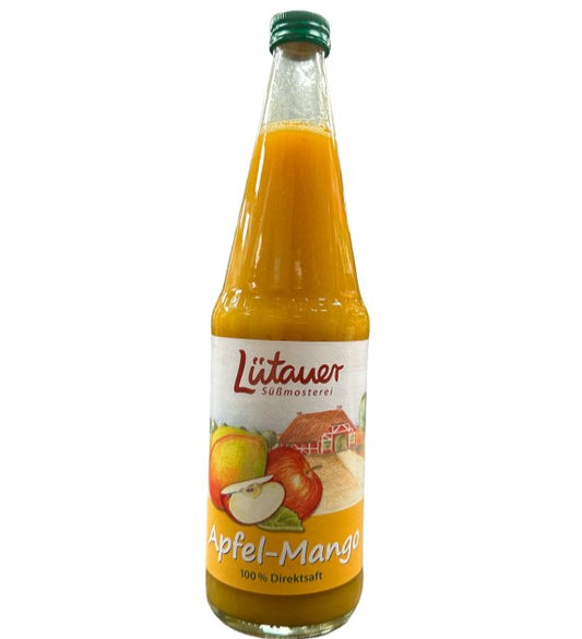 Lütauer Apfel-Mango 6x0,7l Glas Mehrweg
