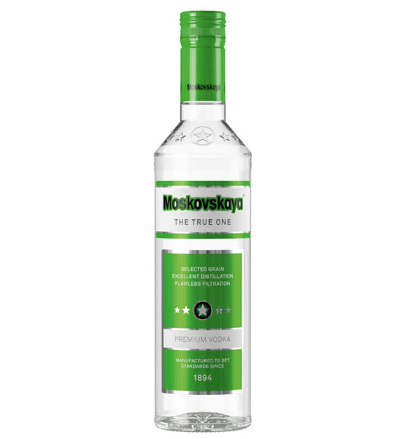 Moskovskaya 0,5l Glas Flasche