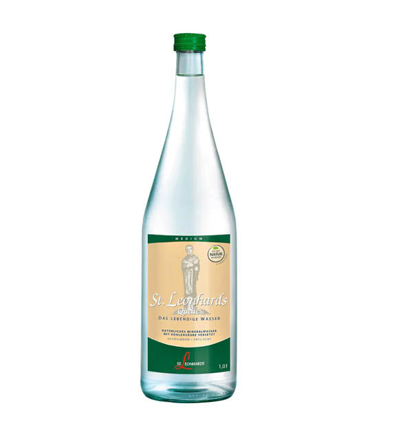St.Leonhards Mineralwasser medium Glas 1,0l Glas Mehrweg