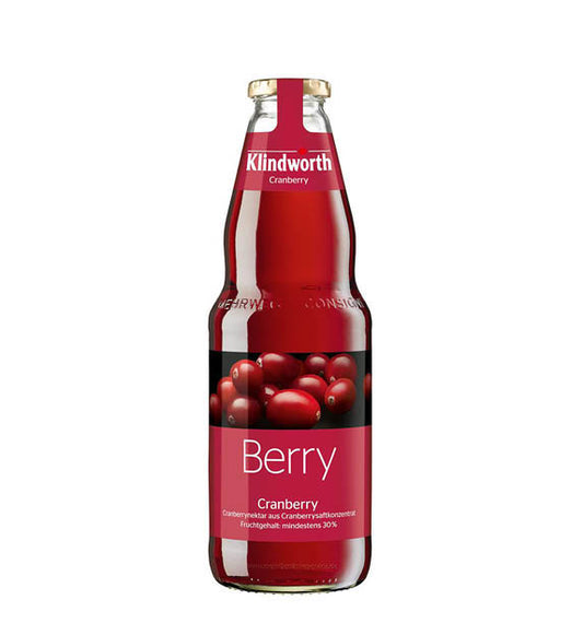 Klindworth Cranberry Nektar 1l Glas Mehrweg