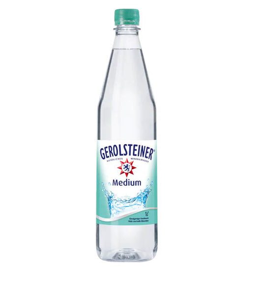 Gerolsteiner Mineralwasser medium 1,0l Glas Mehrweg