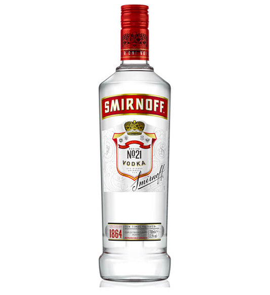 Smirnoff 0,7l Glas Flasche